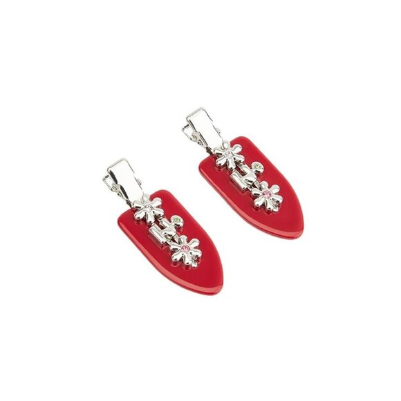 Metal Floret Hair Clips 2 Pack Thick Hair Styling Accessories Cherry Jam main image 5